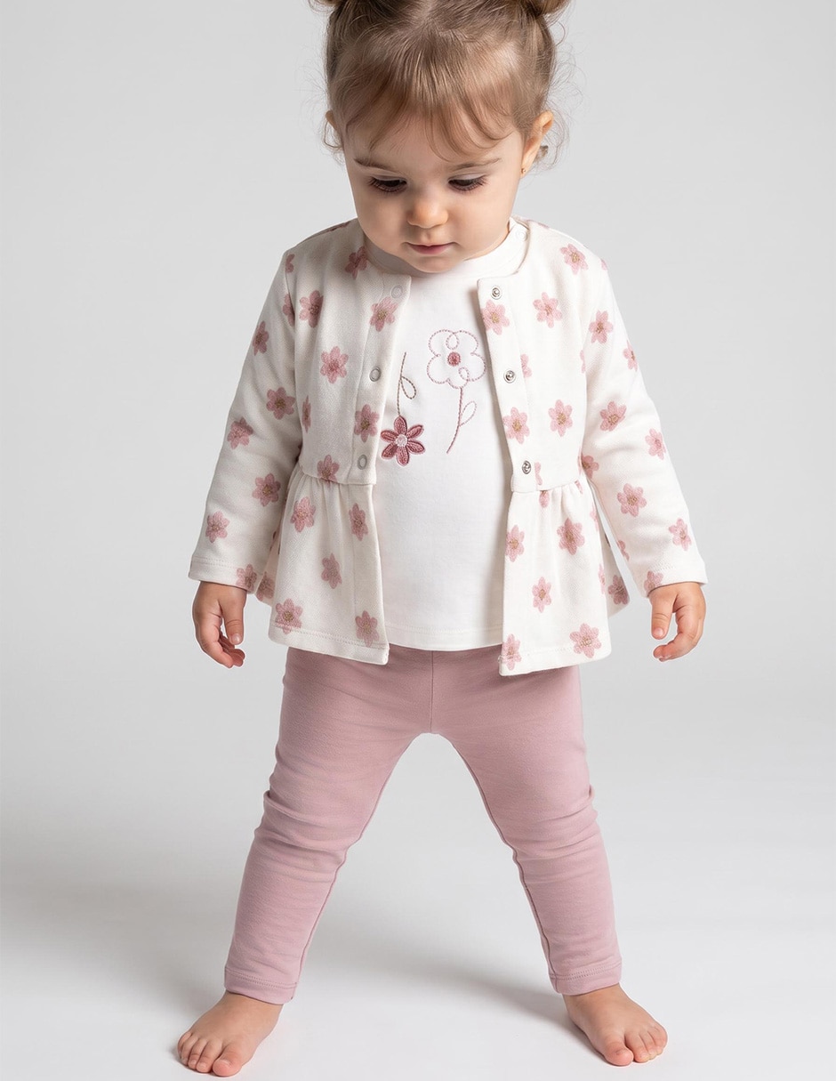 Conjunto de algodón para bebé niña Conjunto de algodón para bebé niña