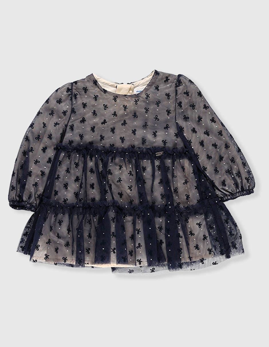 Vestido Mayoral manga regular para niña