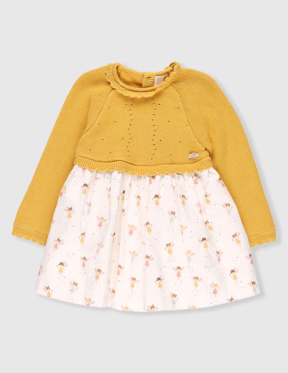 Vestido Mayoral manga regular para bebé niña