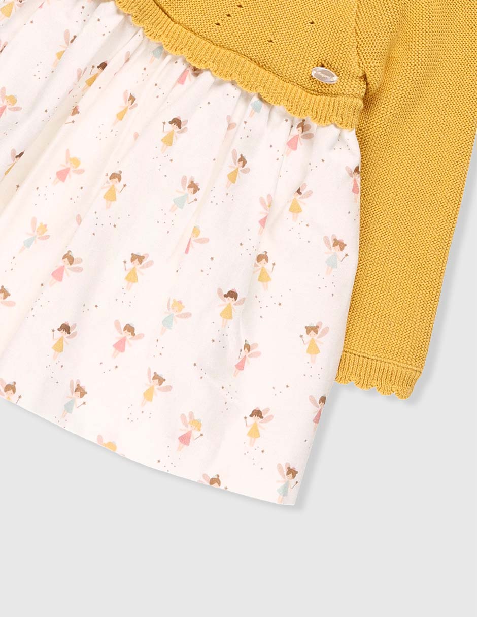 Vestido Mayoral manga regular para bebé niña