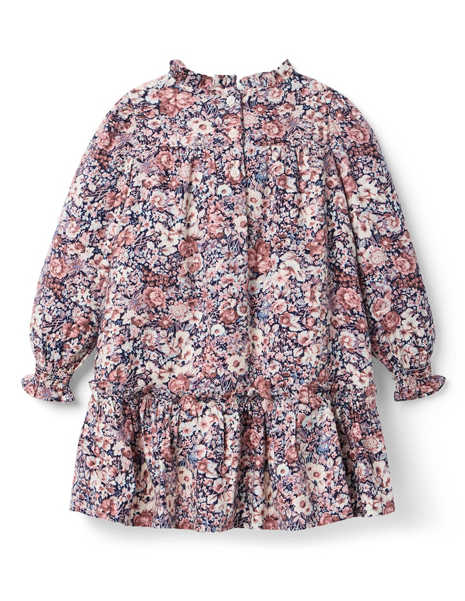 Vestido manga volantes para niña 3