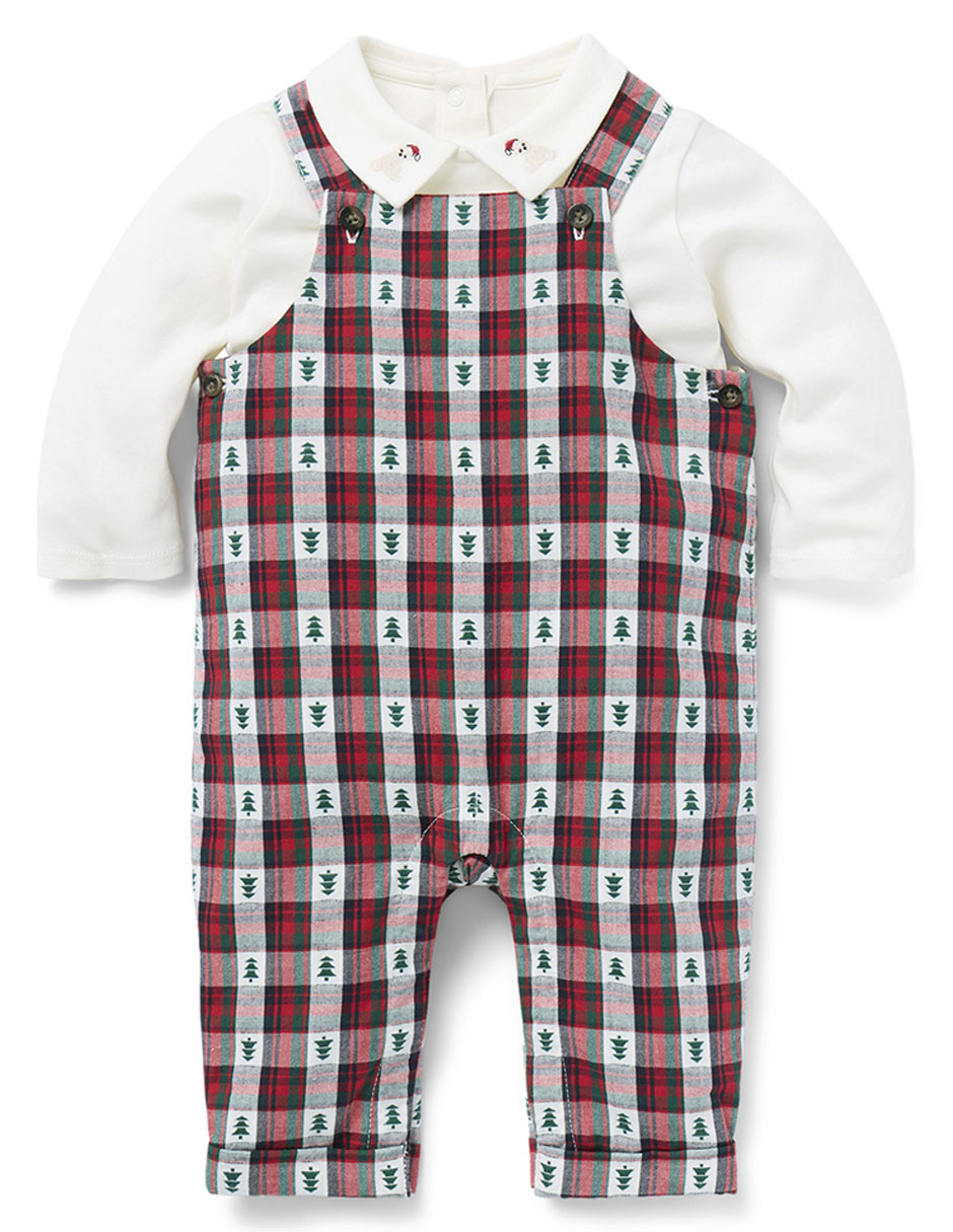 Conjunto navideño Janie And Jack de algodón para niño