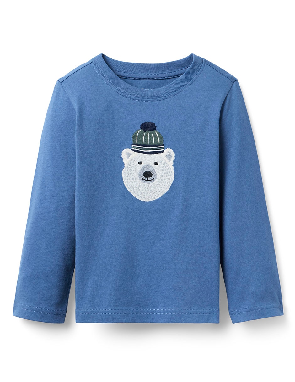 Playera manga larga para bebé niño Playera manga larga para bebé niño