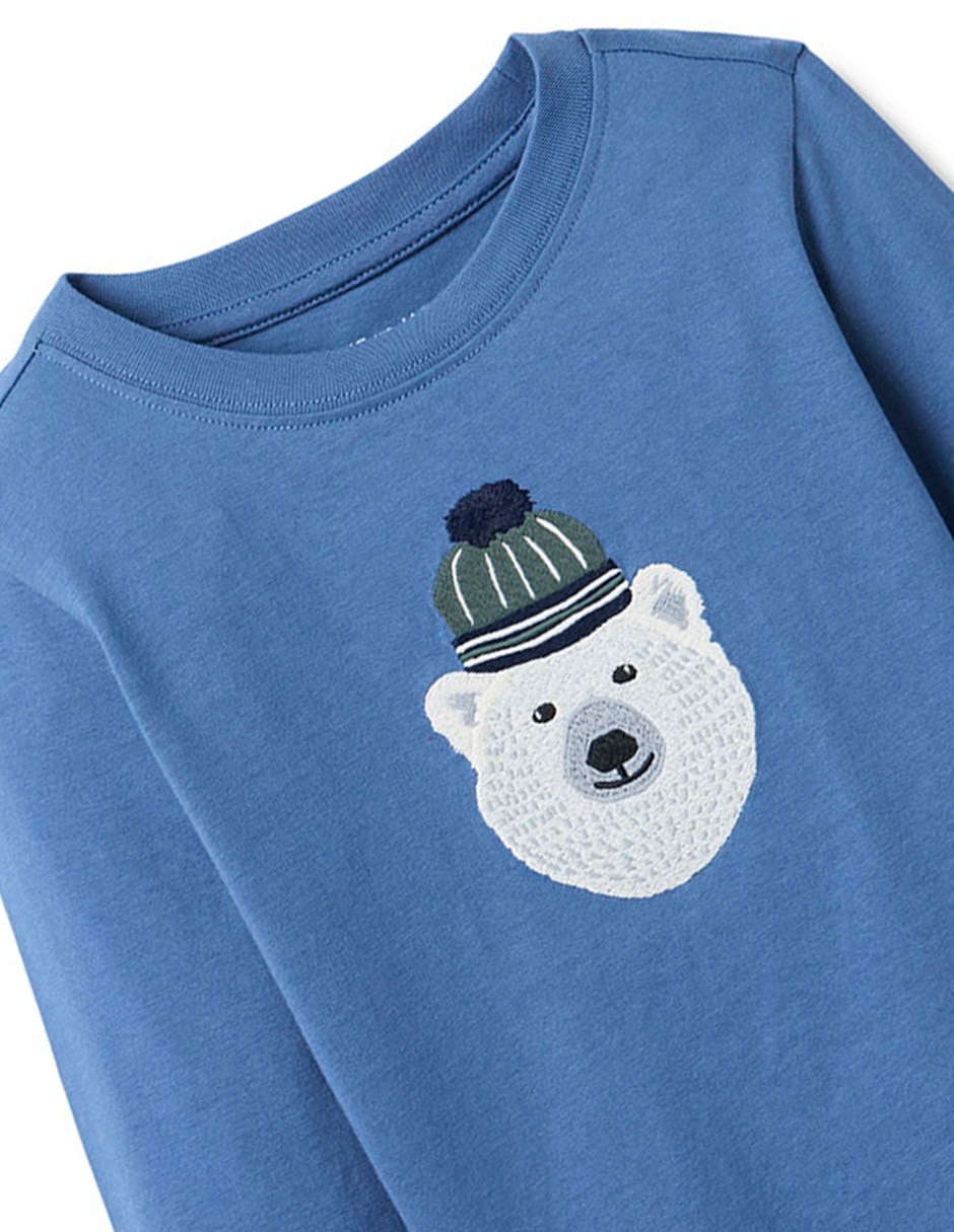 Playera manga larga para bebé niño