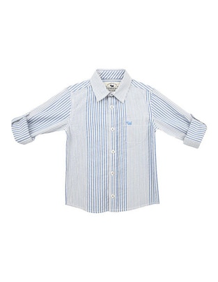 Camisa casual Ferrioni Jurien de algodón manga larga para niño