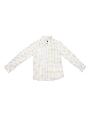 Camisa casual Ferrioni Blaine de algodón manga larga para niño