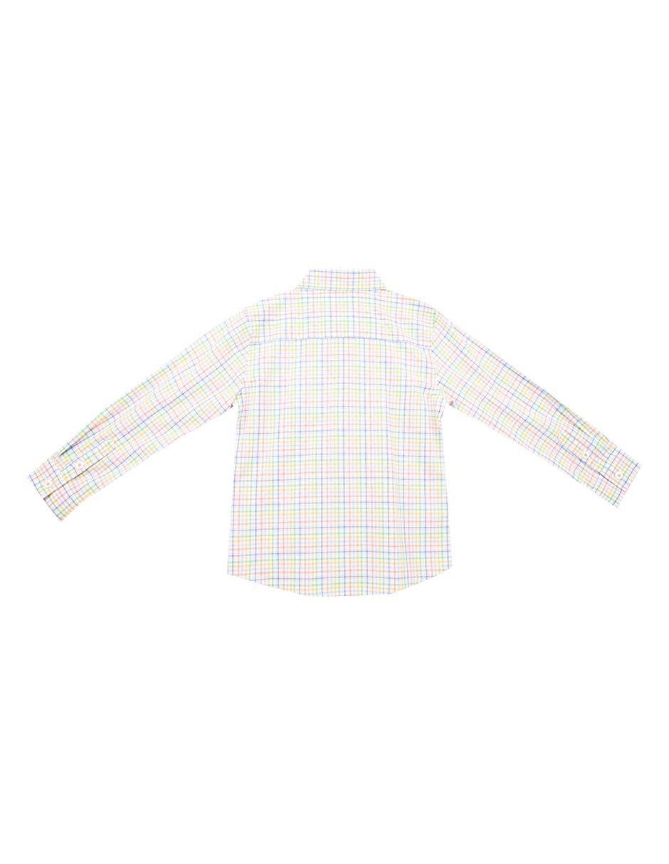 Camisa casual Ferrioni Blaine de algodón manga larga para niño
