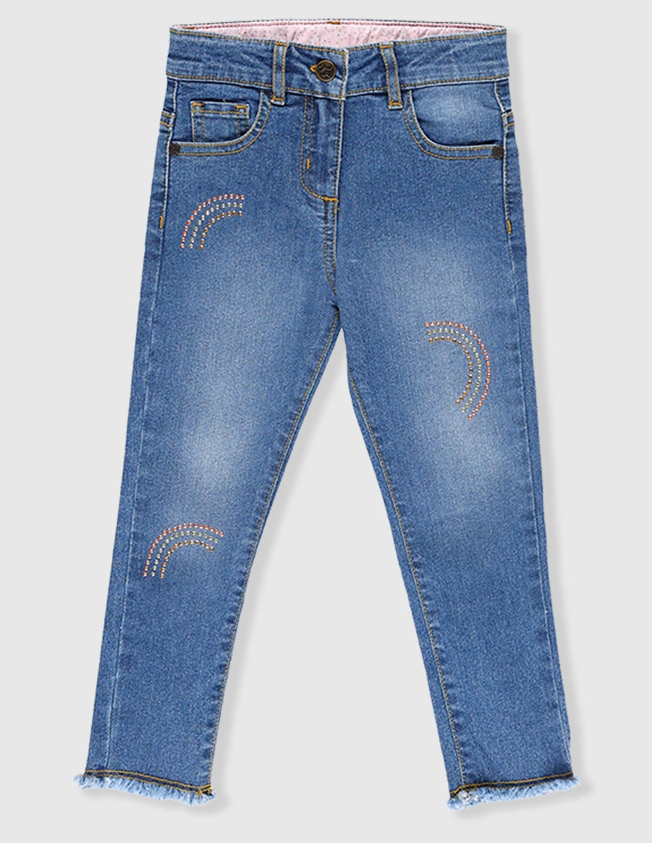 Jeans straight Ferrioni para bebé niña