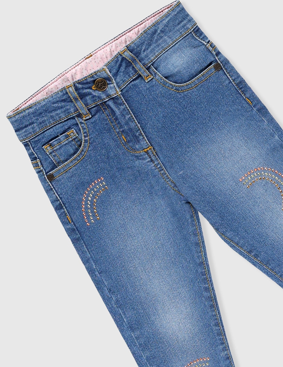 Jeans straight Ferrioni para bebé niña