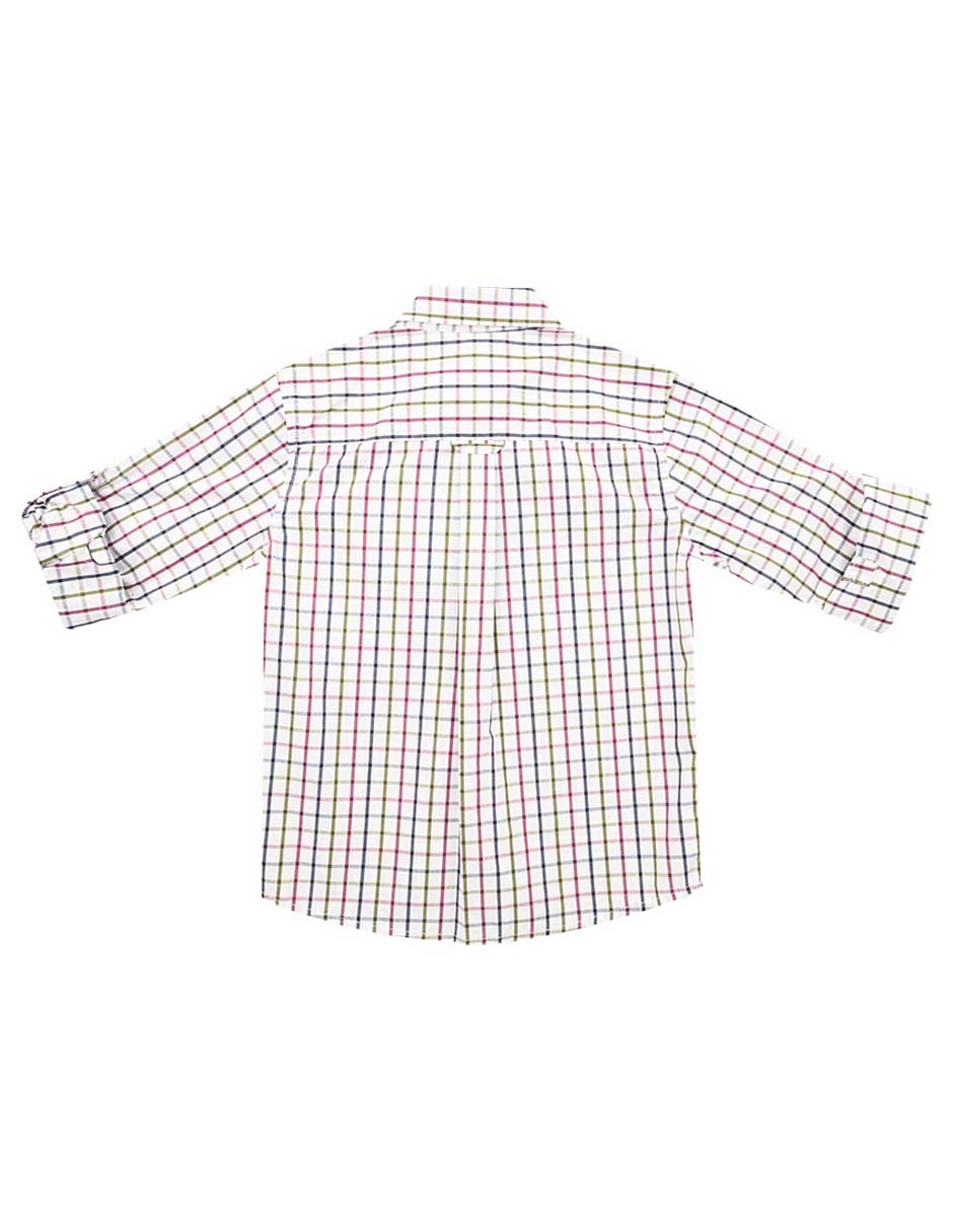 Camisa casual Ferrioni Zigola de algodón manga larga para niño
