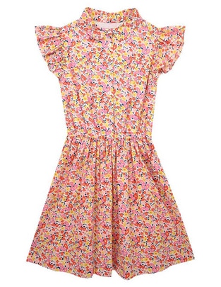 Vestido Ferrioni Bouquet manga mariposa para niña