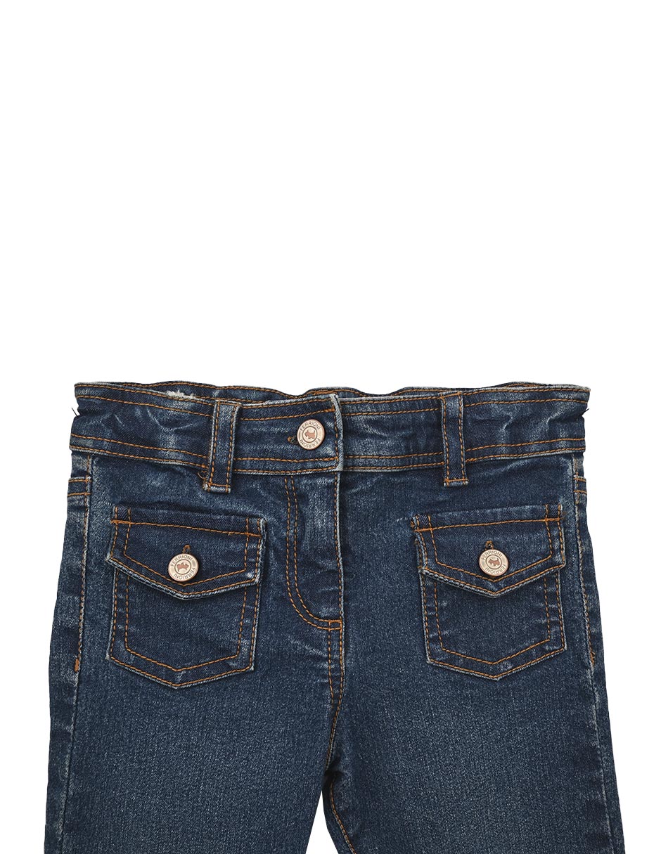 Jeans straight Pop deslavado para bebé niña 3