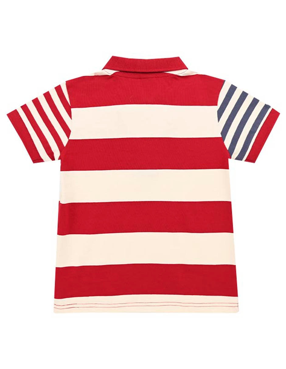 Playera tipo polo Ferrioni Cleave de algodón para bebé niño
