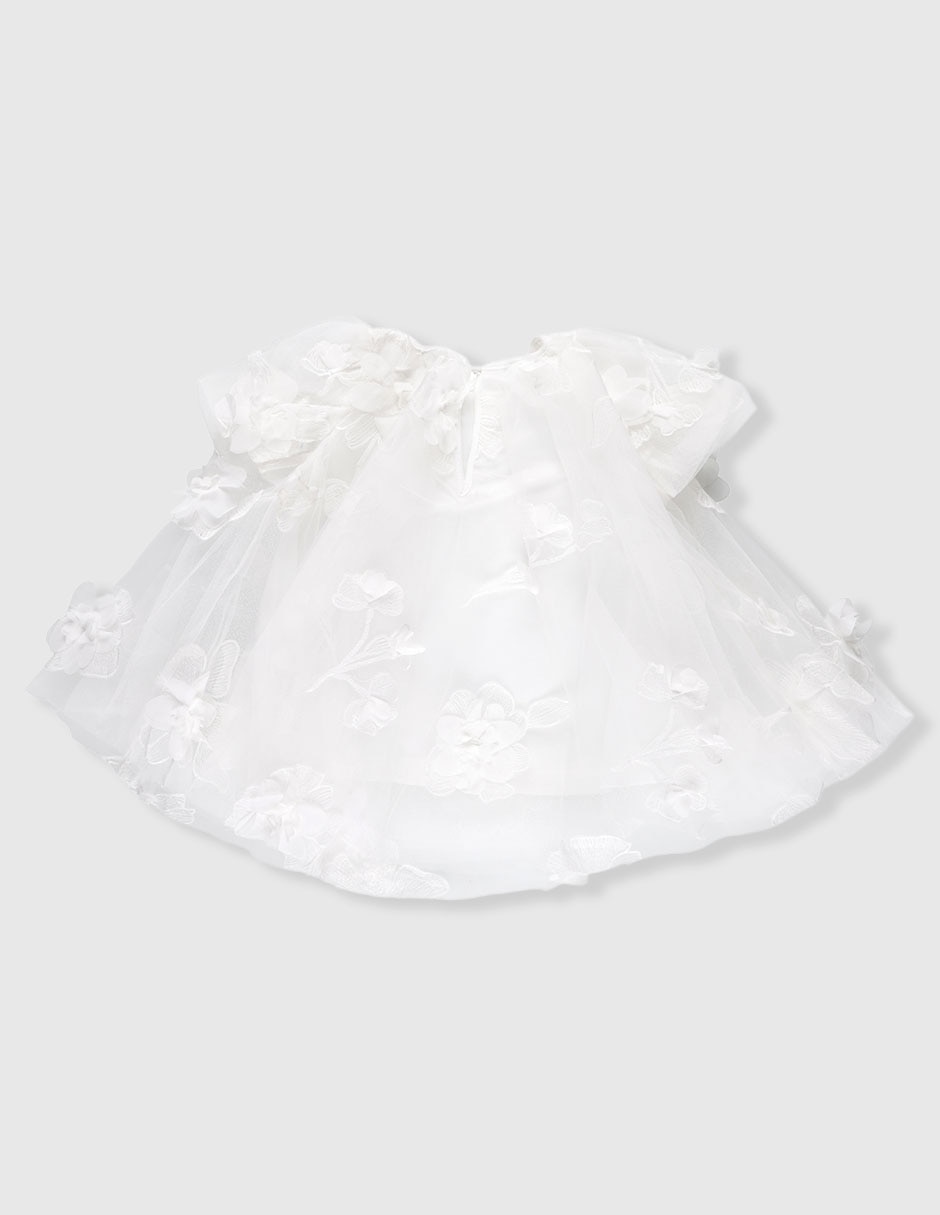 Vestido bardot para bebé niña