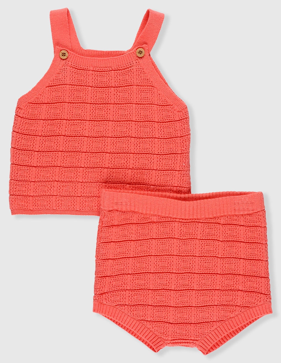 Conjunto casual Mon Caramel para bebé niña