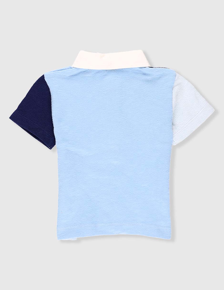 Playera tipo polo de algodón para bebé niño 5