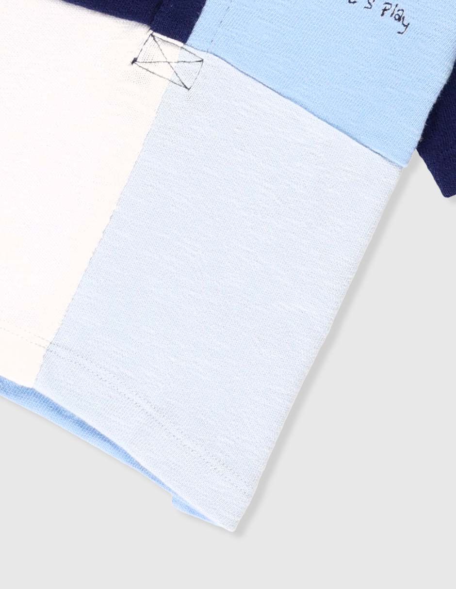 Playera tipo polo de algodón para bebé niño 7