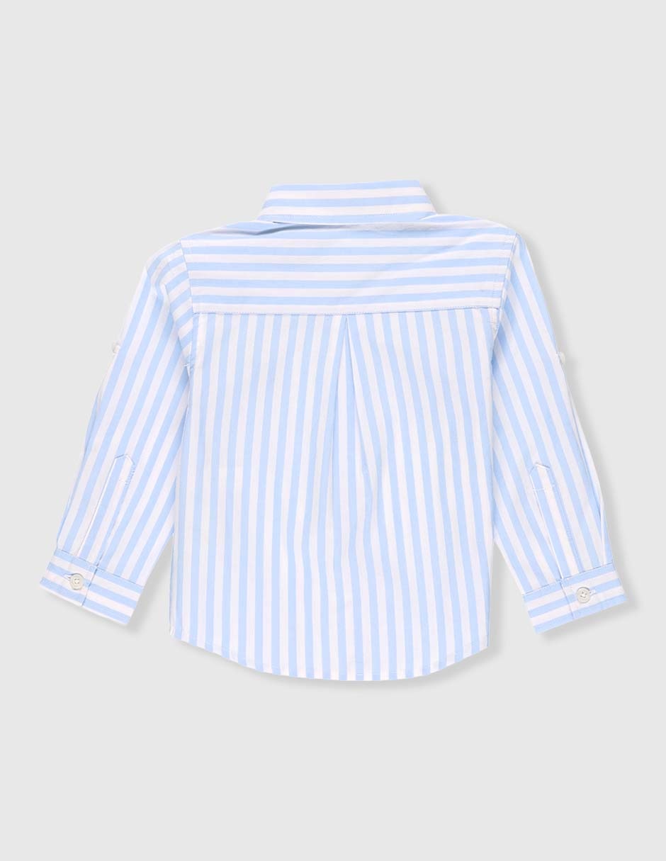 Camisa casual de algodón manga larga para niño 5