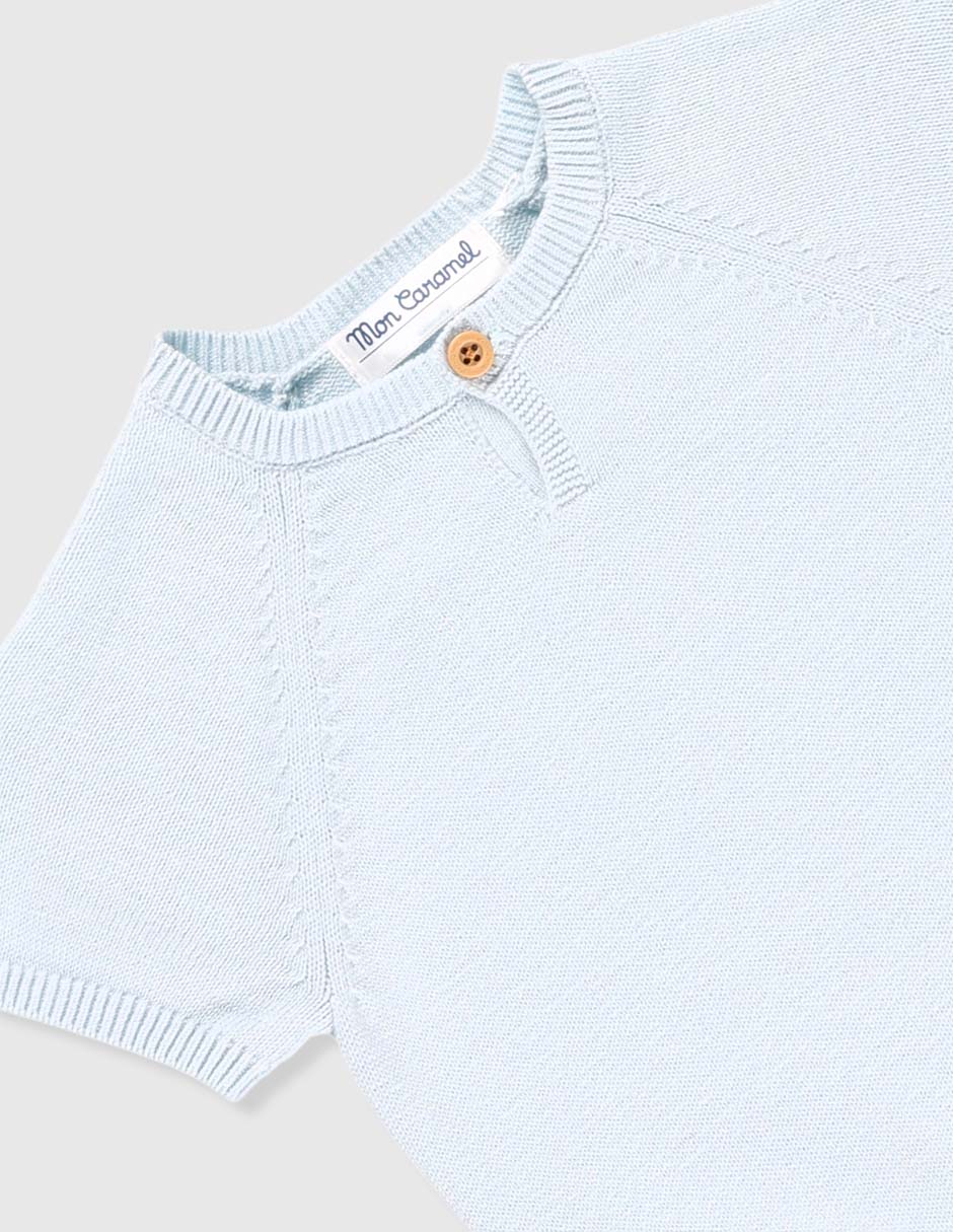 Conjunto Mon Caramel de algodón para niño