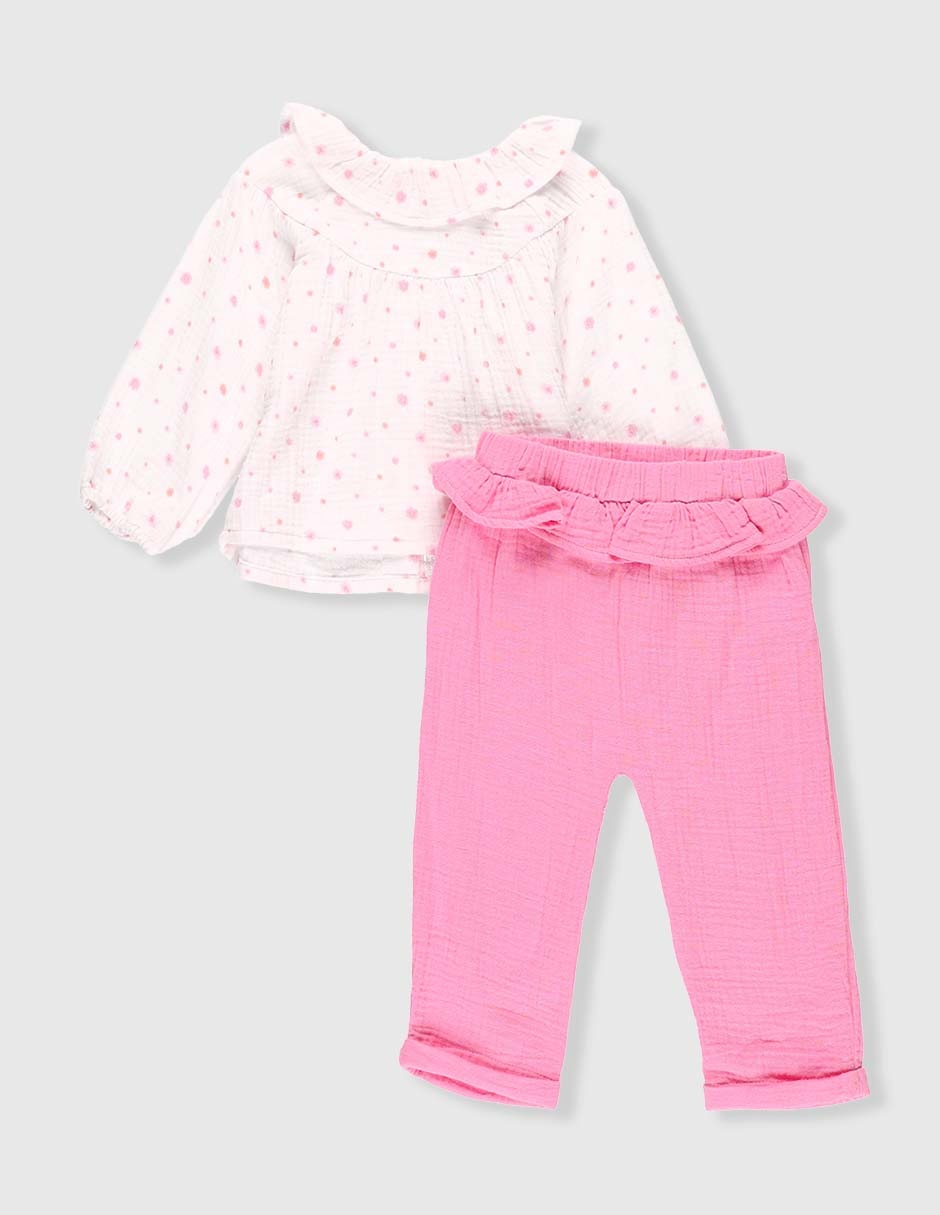 Conjunto de algodón para bebé niña 1