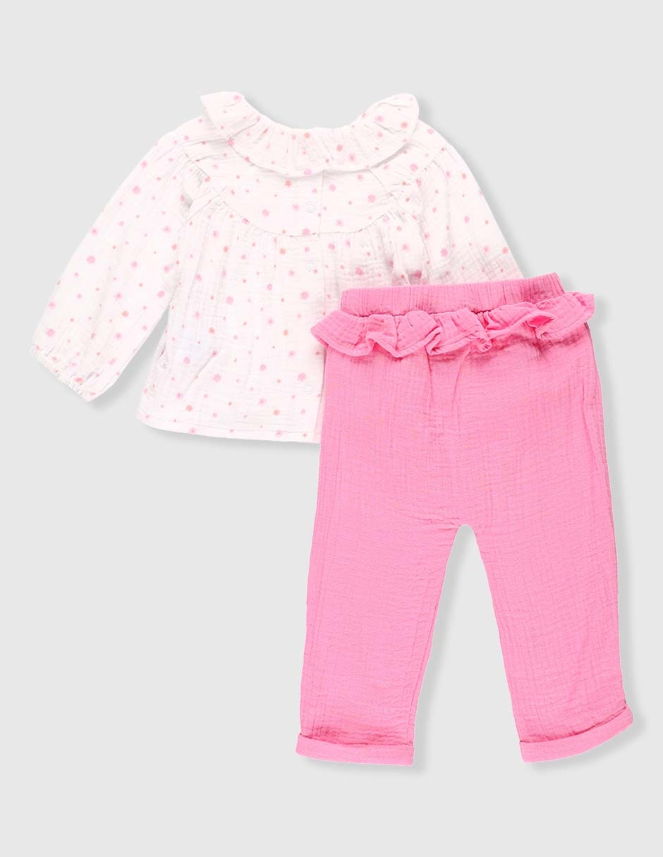 Conjunto de algodón para bebé niña 5