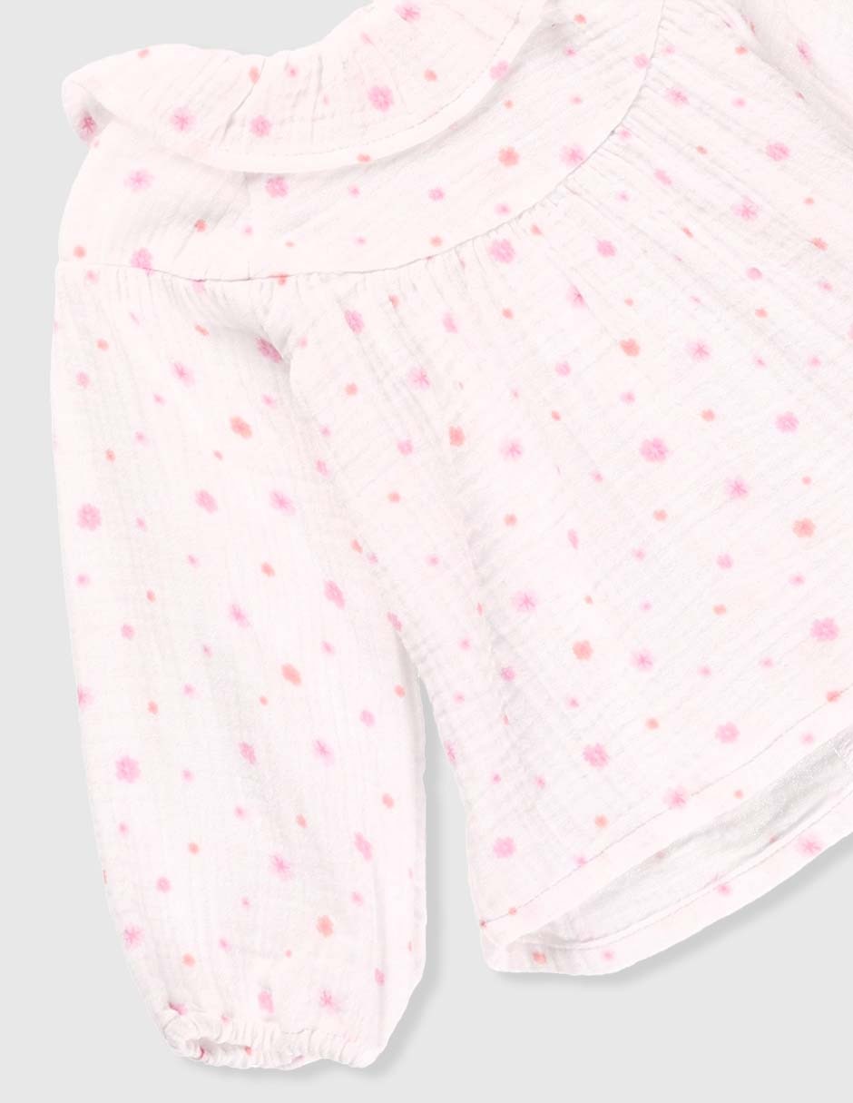 Conjunto de algodón para bebé niña 6