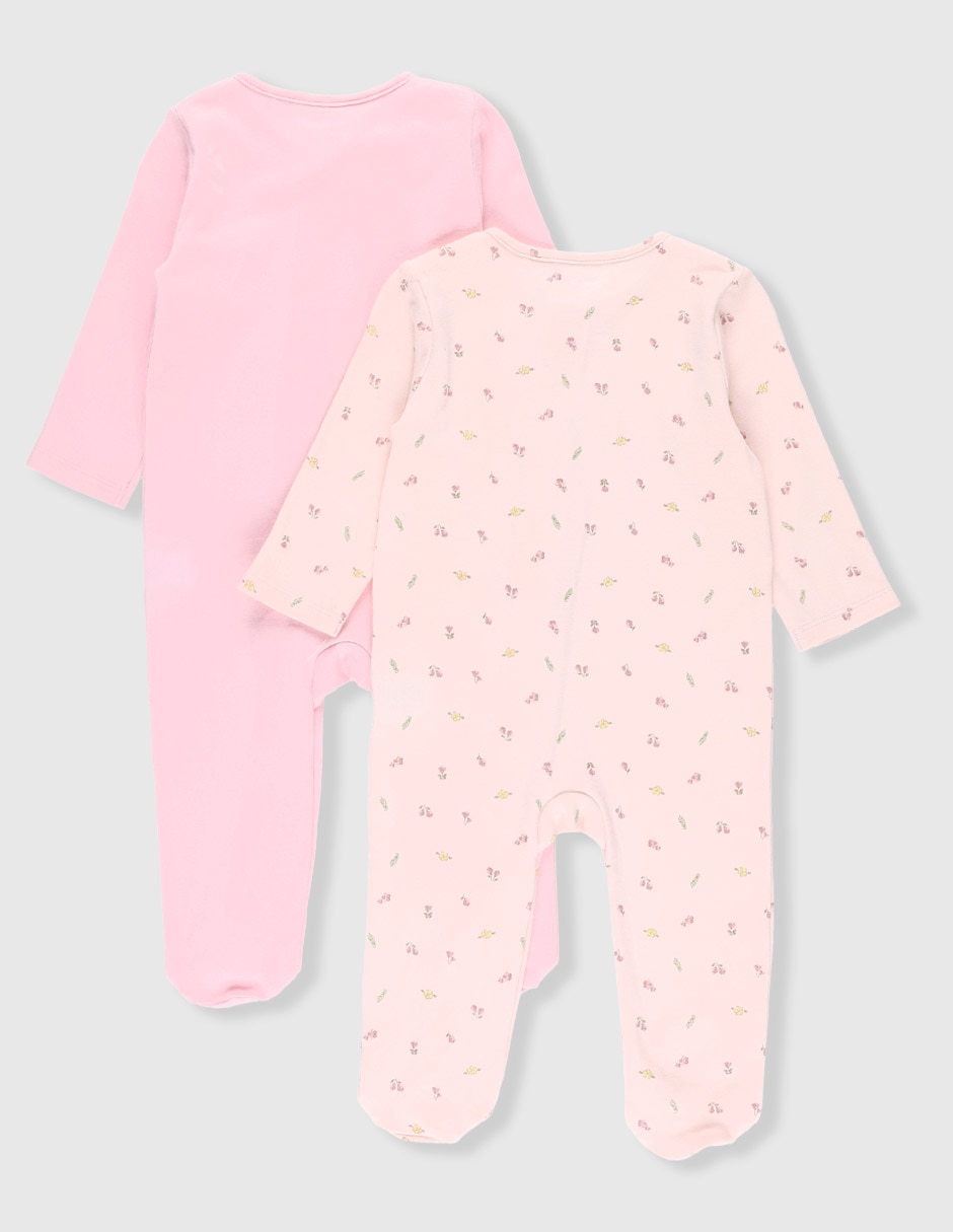 Set de mamelucos de algodón para bebé niña 5