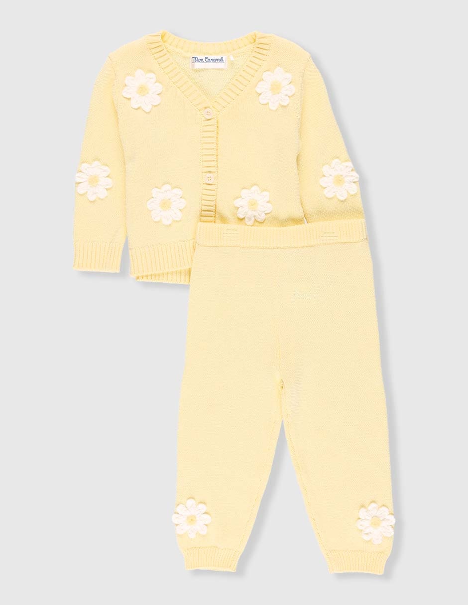 Conjunto Mon Caramel de algodón para bebé niña