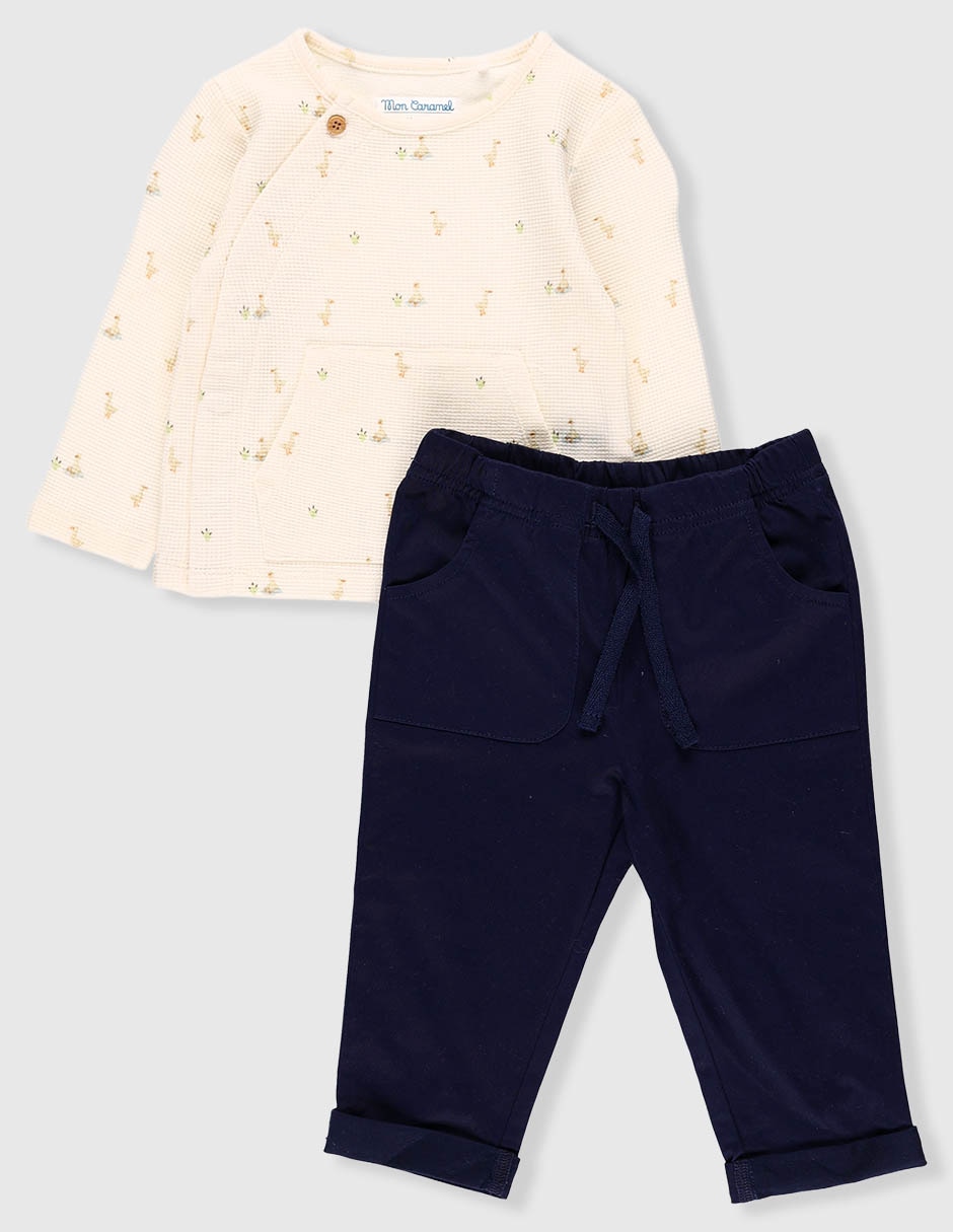 Conjunto de algodón para bebé niña 1