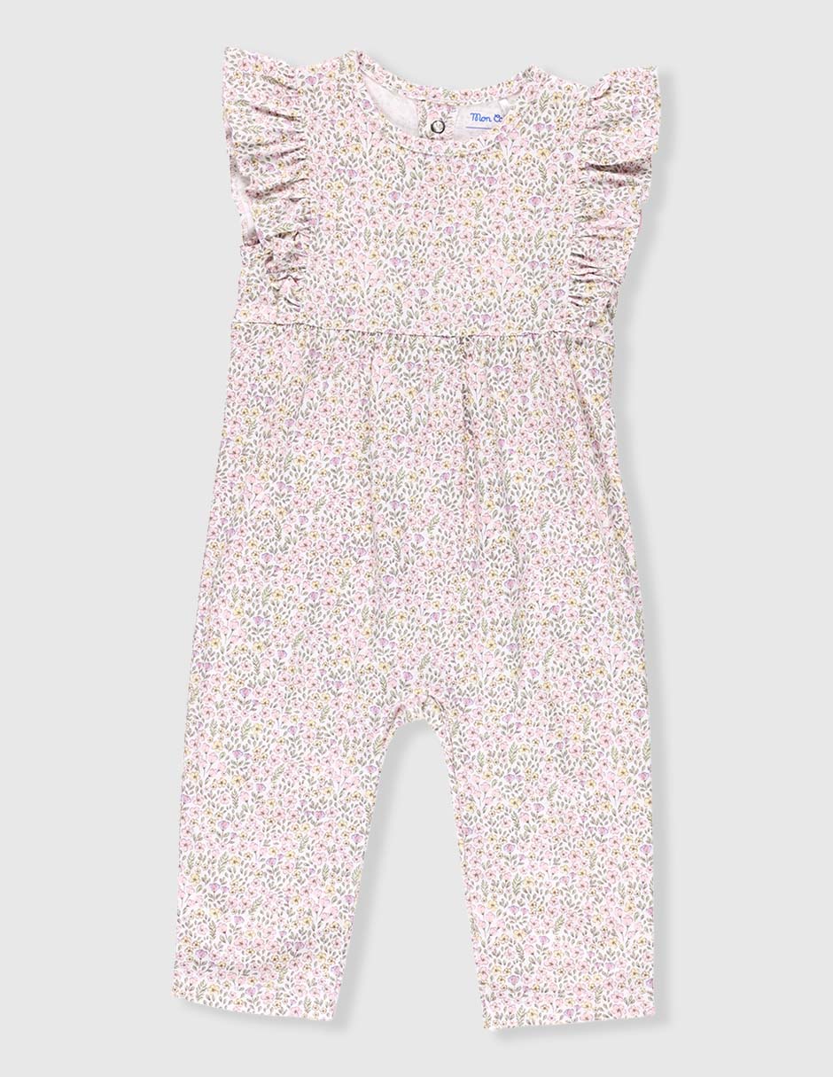 Jumpsuit Mon Caramel de algodón para bebé niña