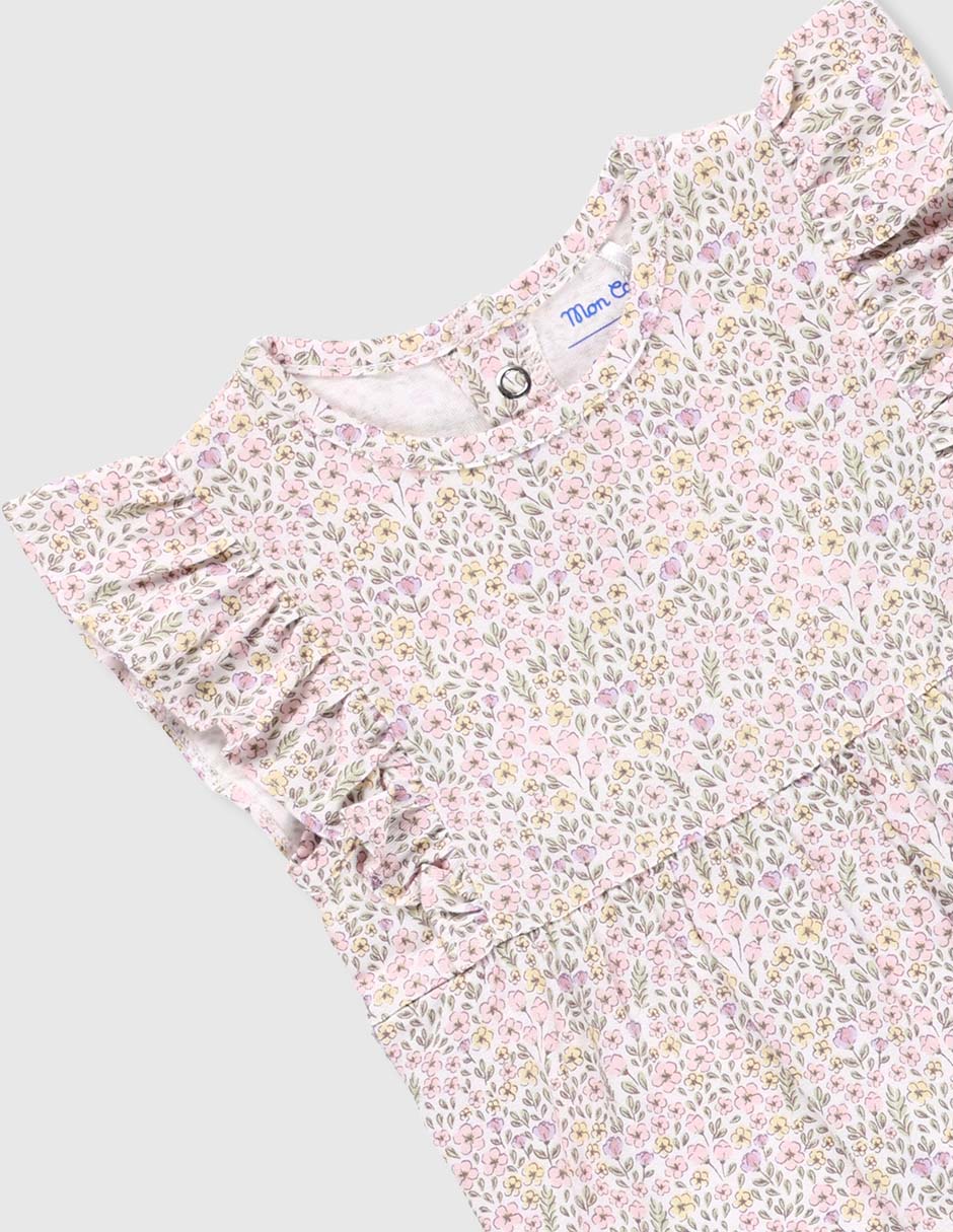 Jumpsuit Mon Caramel de algodón para bebé niña