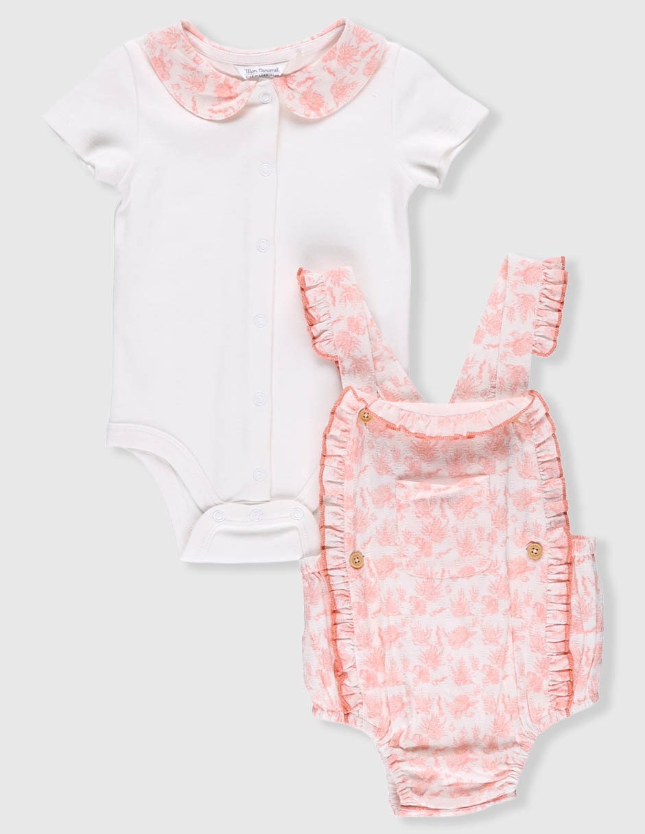 Conjunto Mon Caramel de algodón para bebé niña