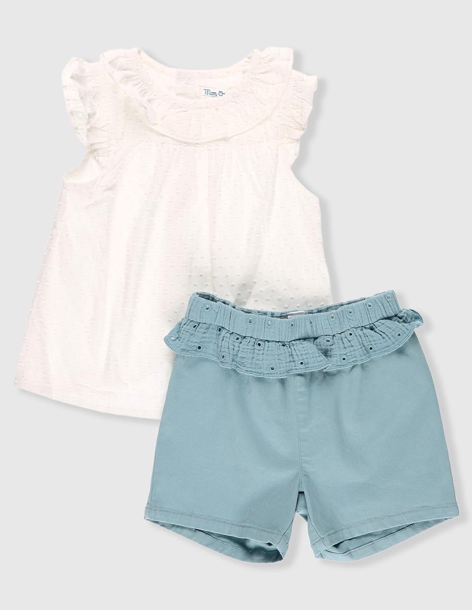 Conjunto de algodón para niña 1