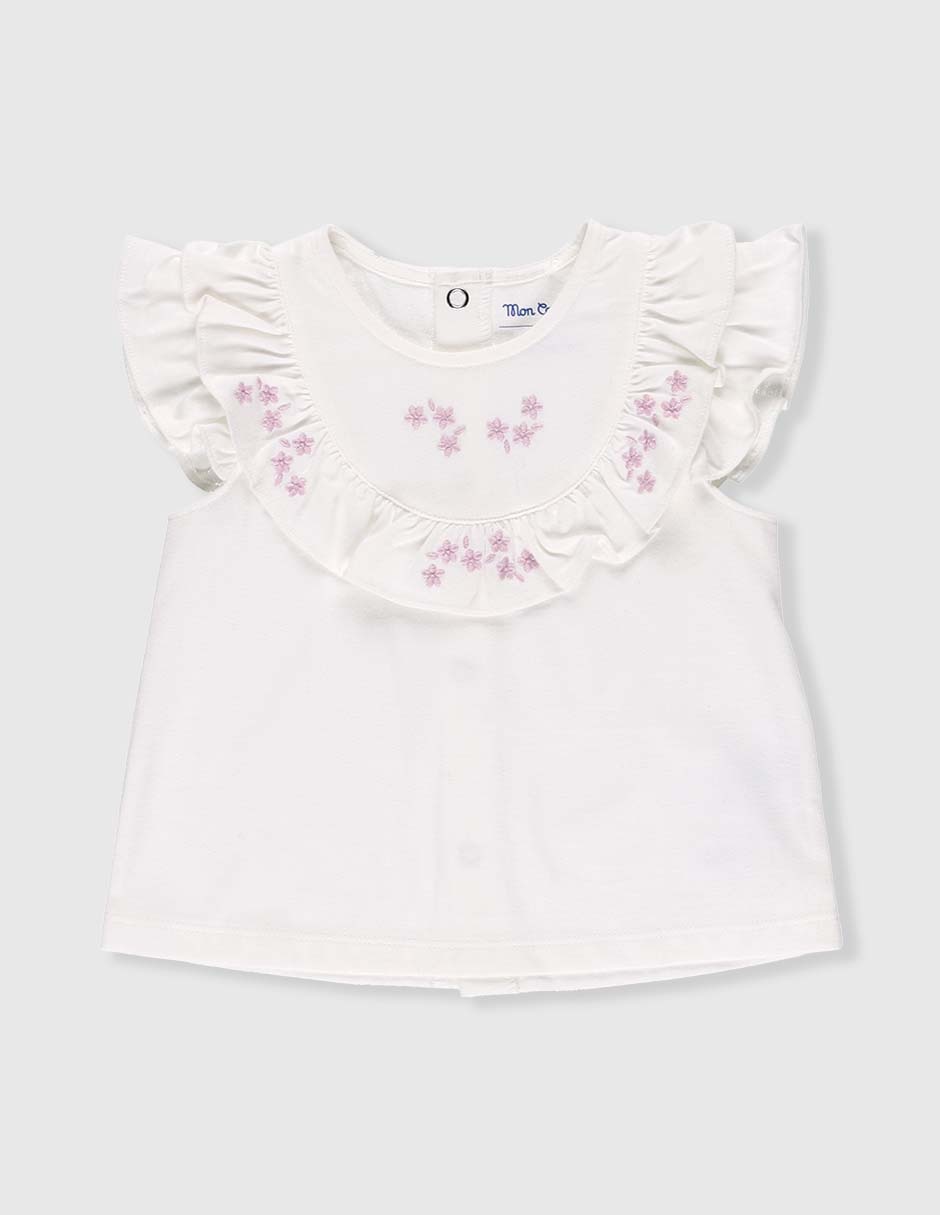 Playera manga corta para bebé niña Playera manga corta para bebé niña