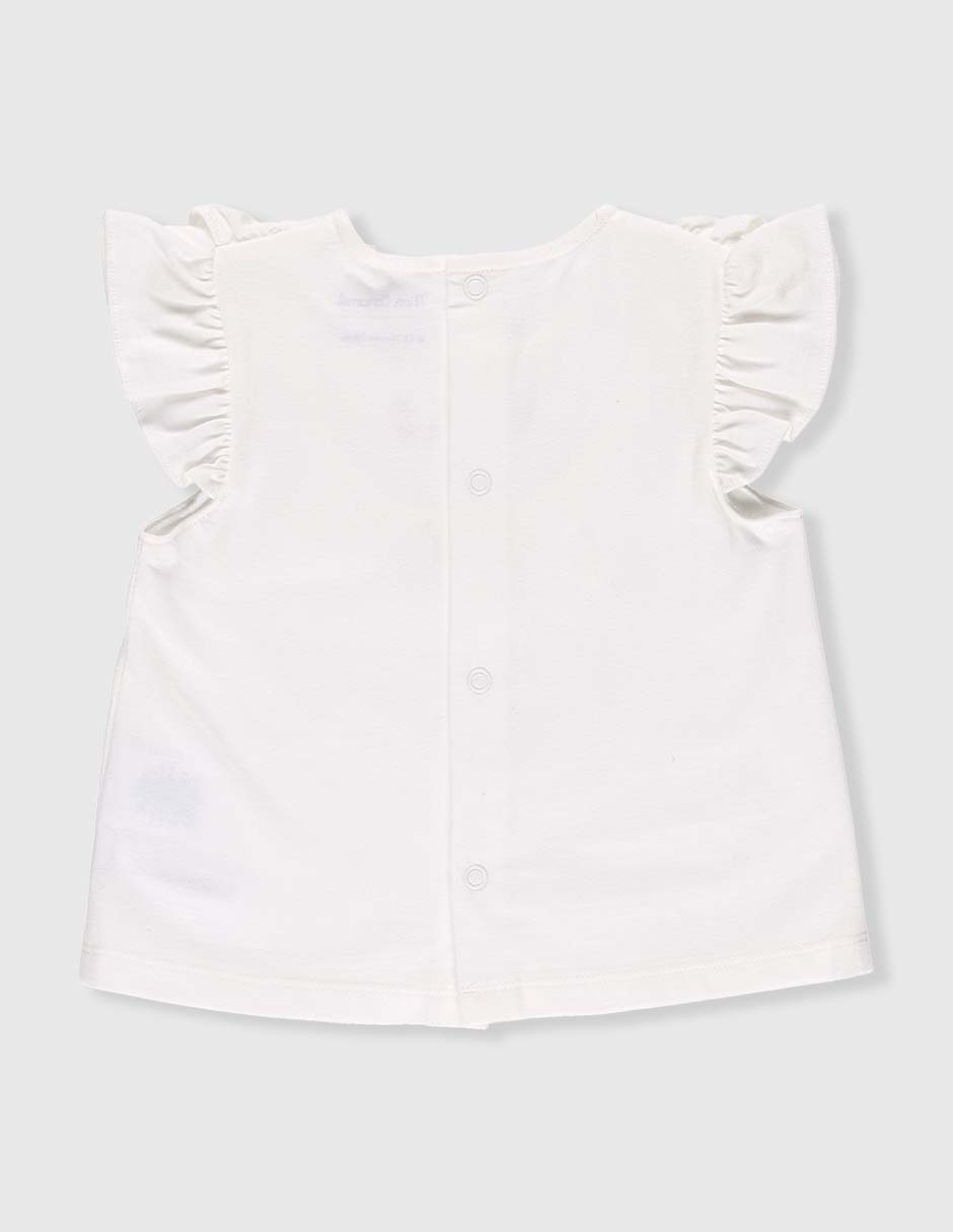 Playera manga corta para bebé niña