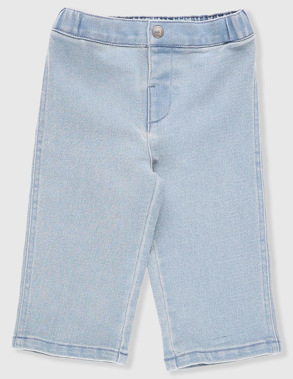 Jeans straight lavado claro para bebé niña 1