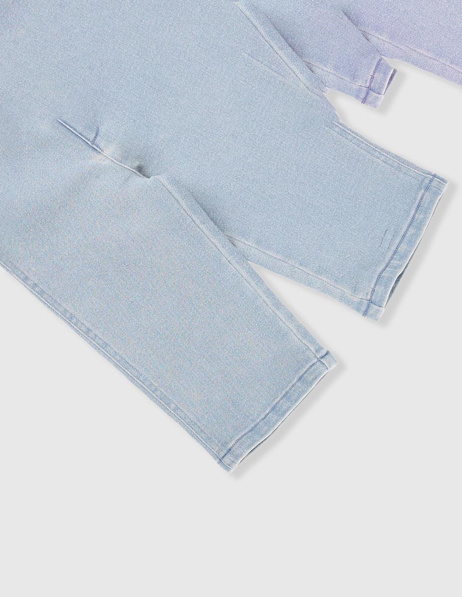 Jeans straight lavado claro para bebé niña 7