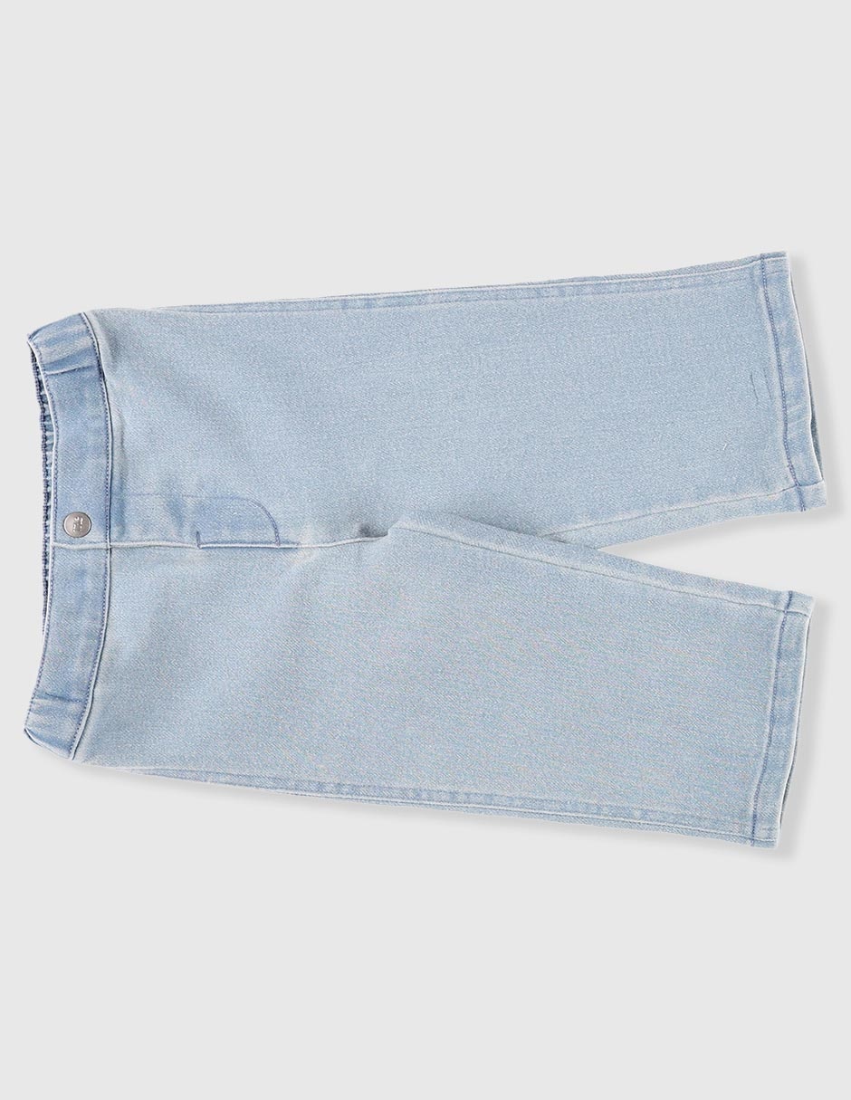 Jeans straight lavado claro para bebé niña 9