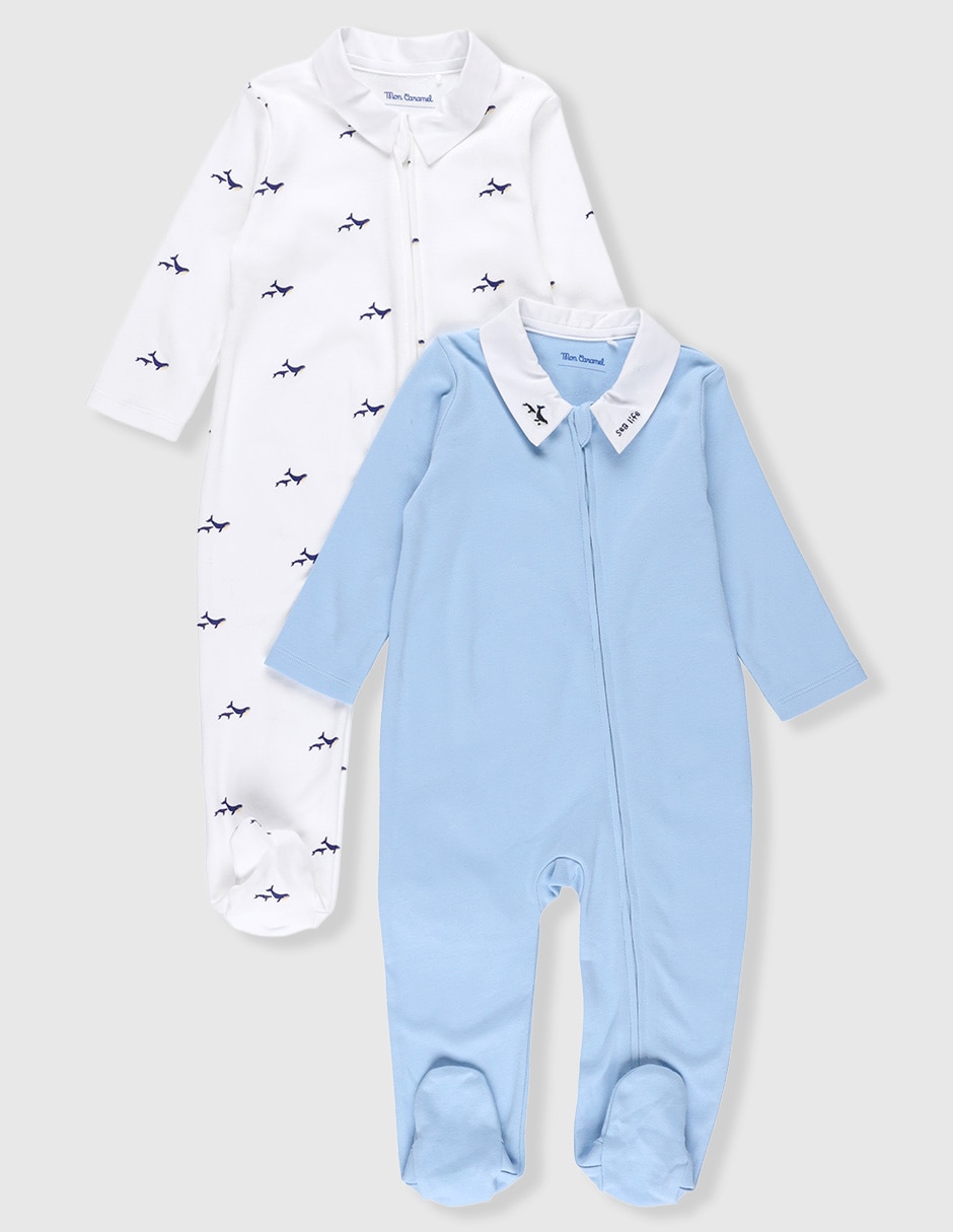 Set de mamelucos de algodón para bebé niño 1