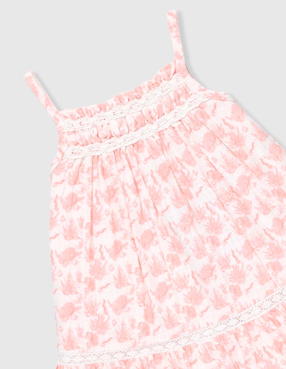 Vestido con calzón Mon Caramel sin manga para bebé niña