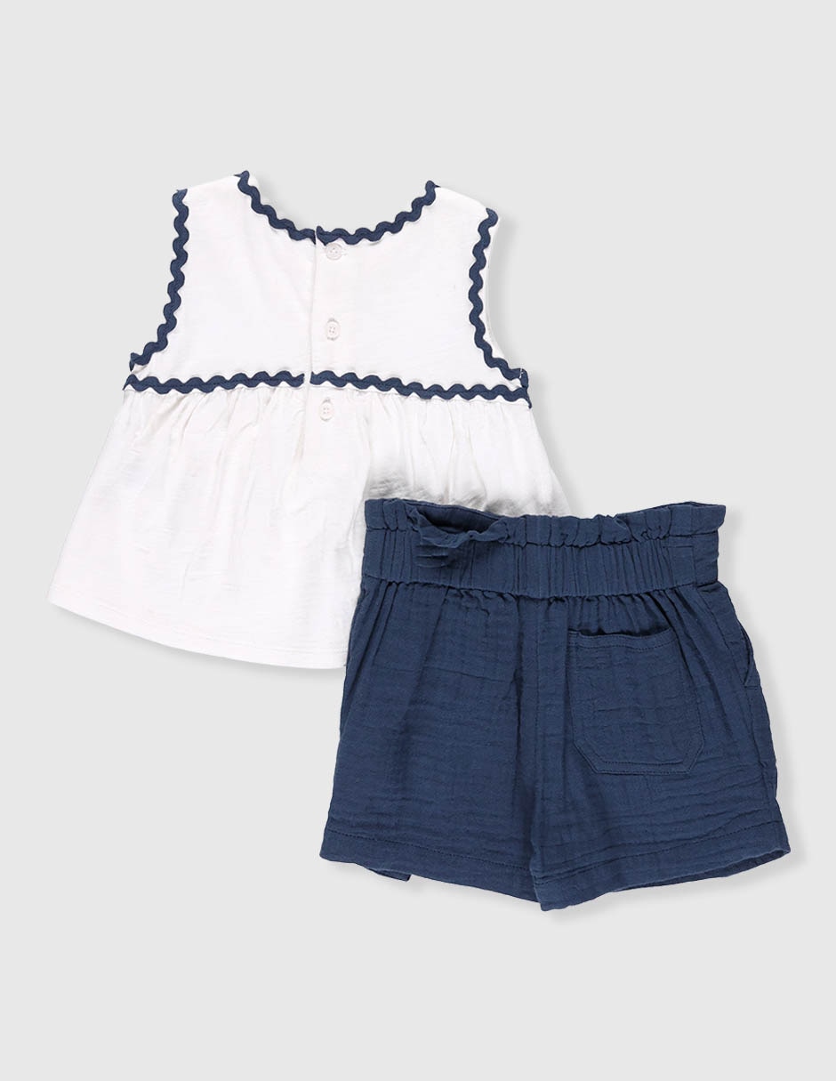 Conjunto de algodón para bebé niña