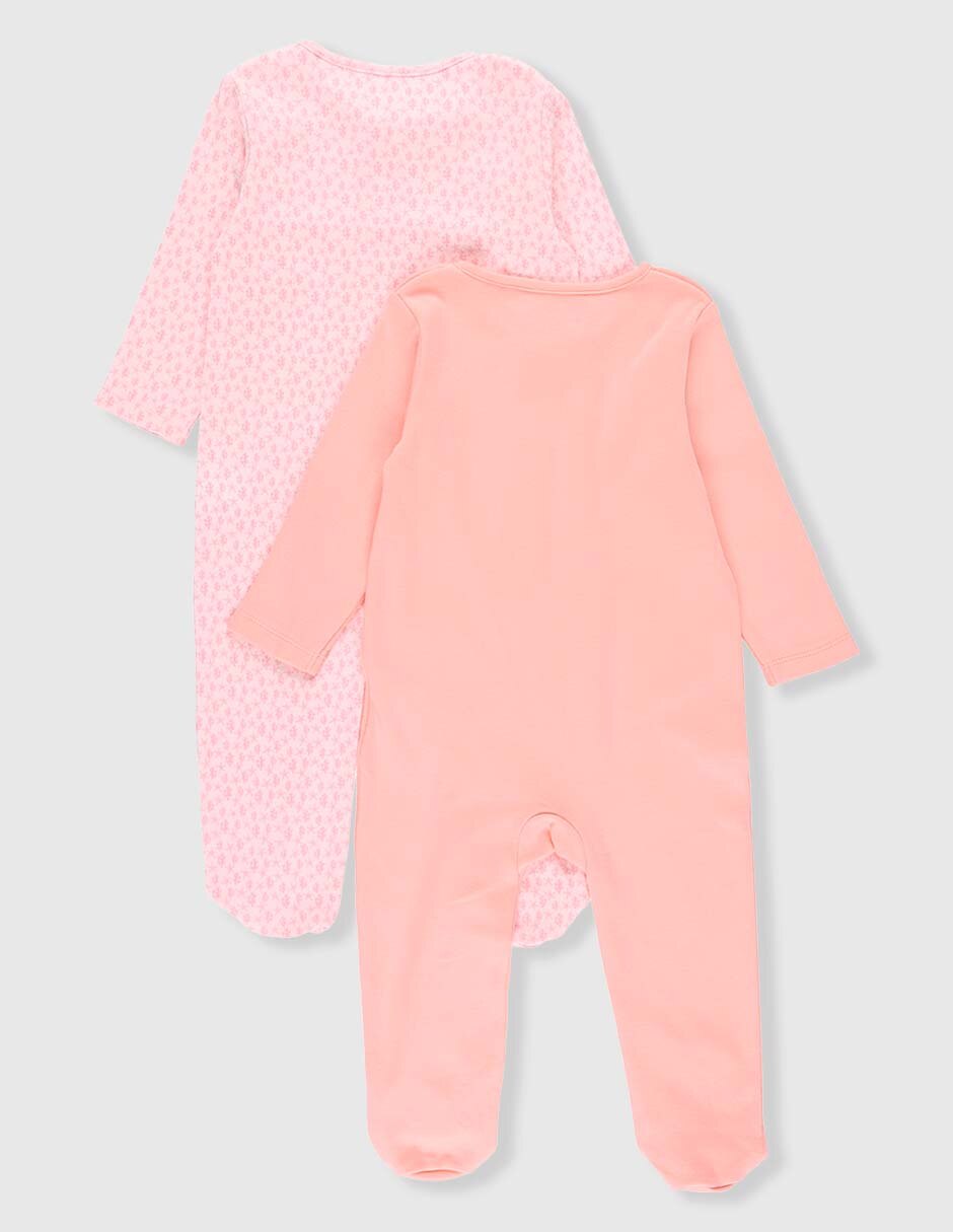 Set de mamelucos de algodón para bebé niña 5