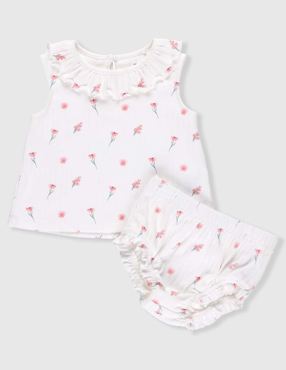 Conjunto de algodón para bebé niña