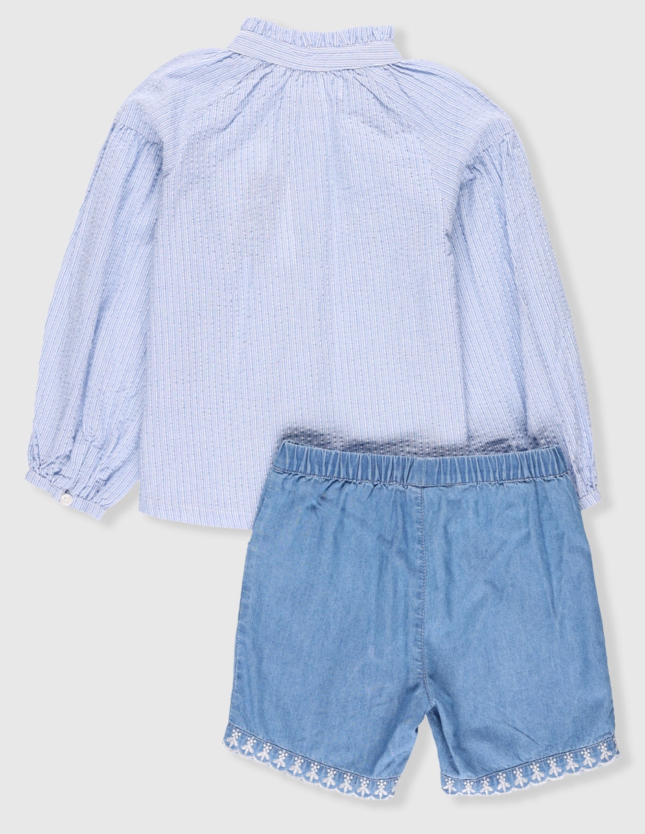 Conjunto de algodón para bebé niña