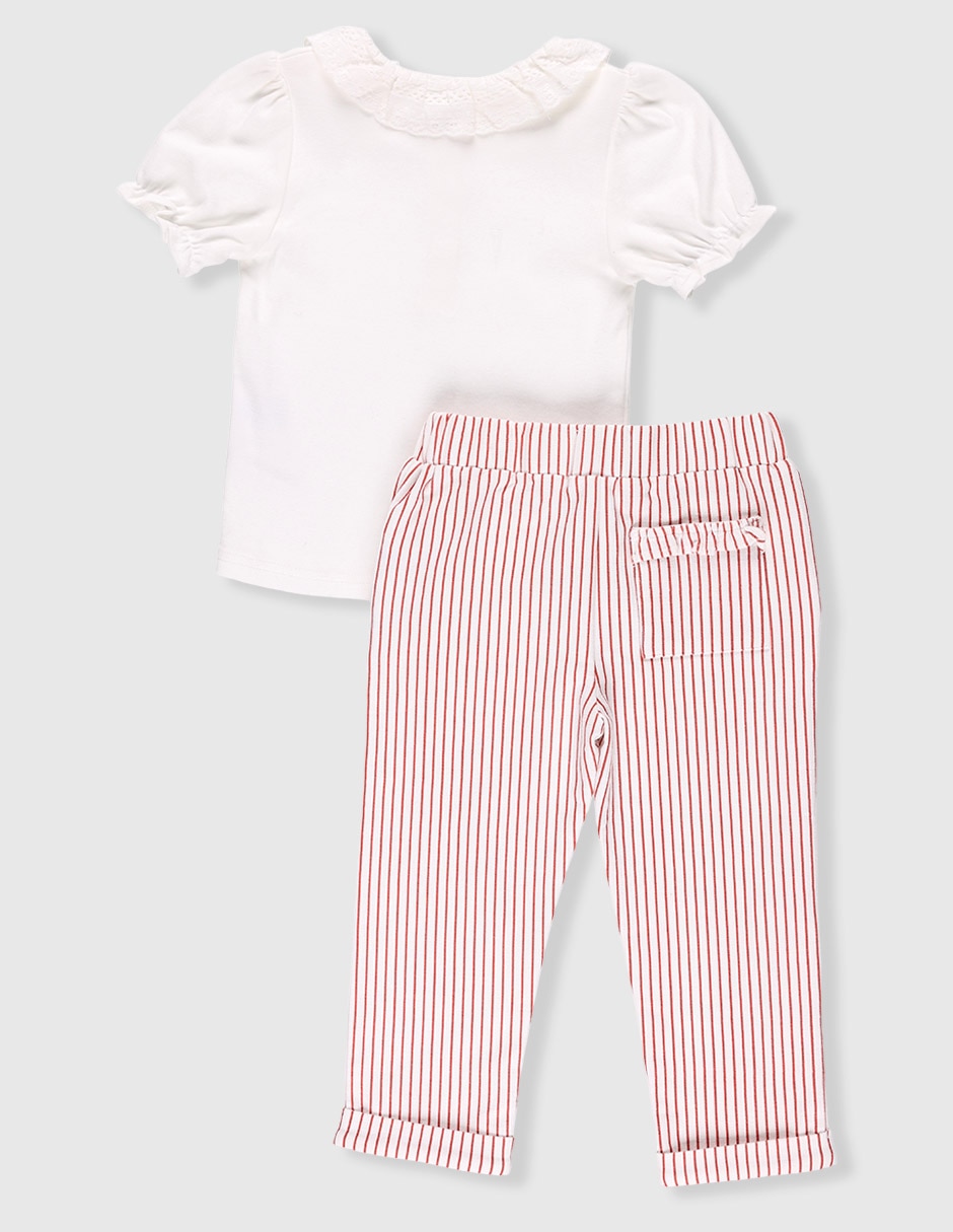 Conjunto de algodón para bebé niña
