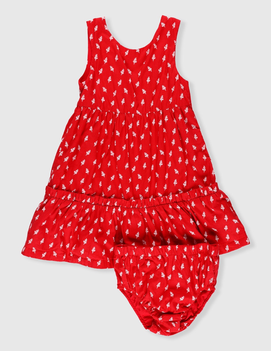 Vestido con calzón para bebé niña Vestido con calzón para bebé niña