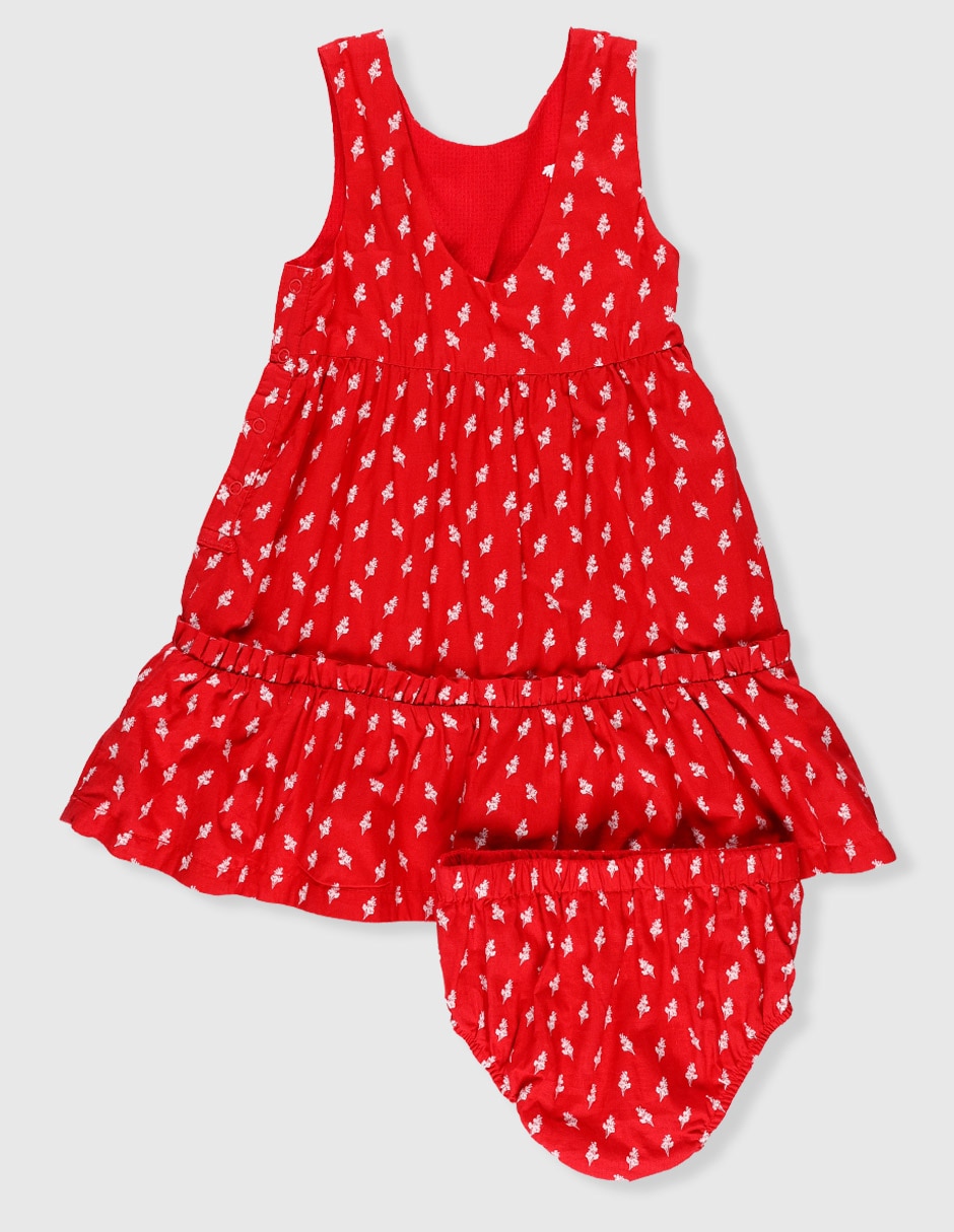 Vestido con calzón para bebé niña