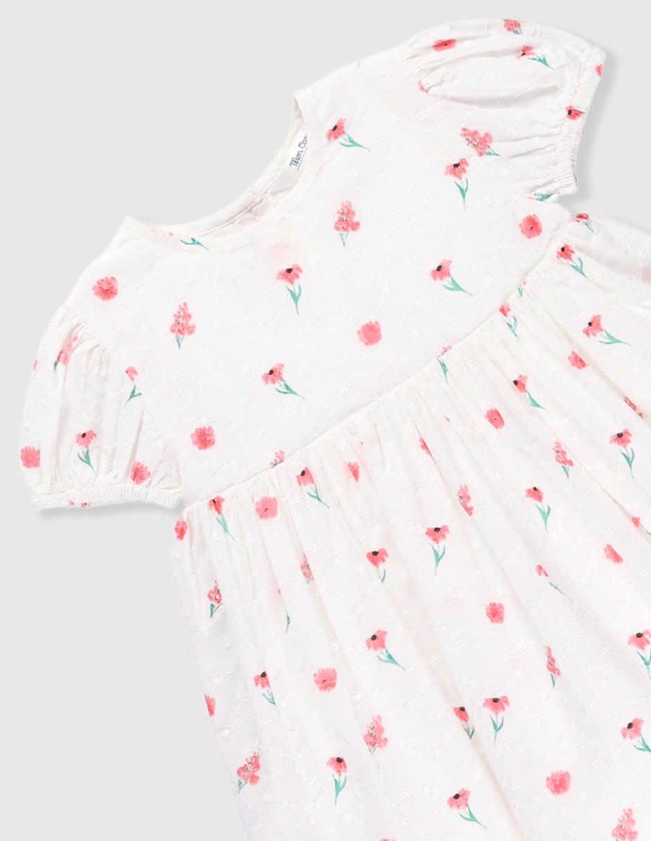 Vestido con calzón manga cap para bebè niña 4