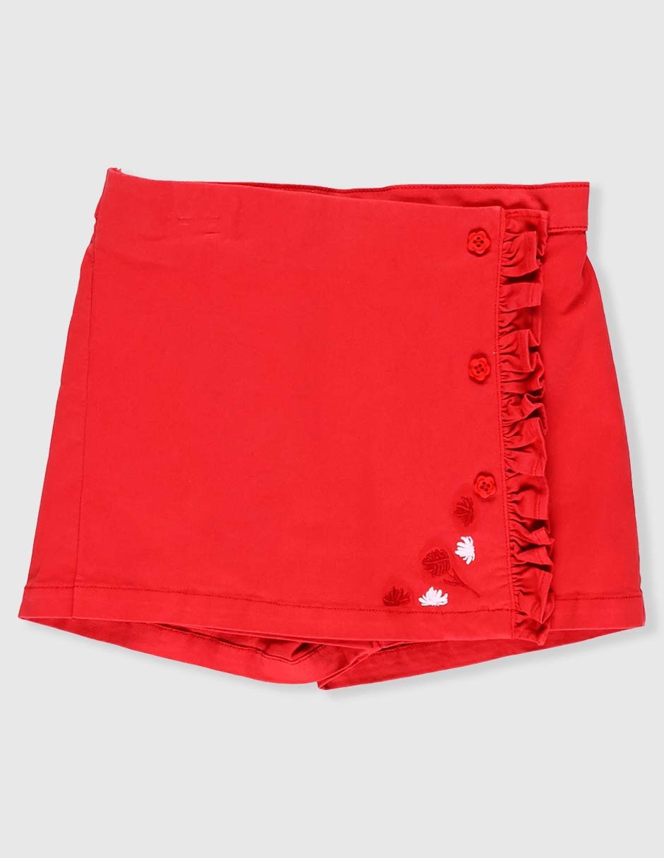 Falda short de algodón para bebé niña Falda short de algodón para bebé niña