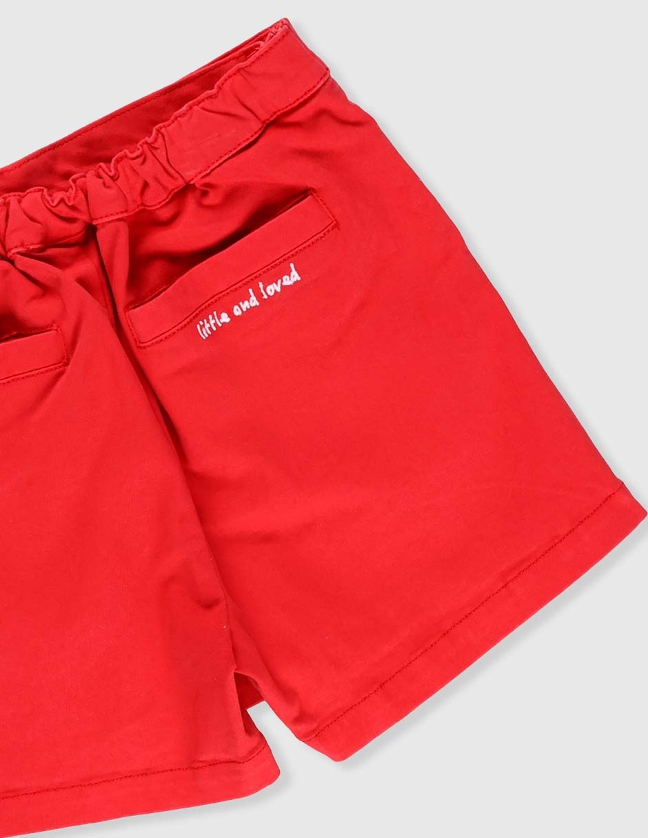 Falda short de algodón para bebé niña